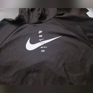 A black Nike large hoodie